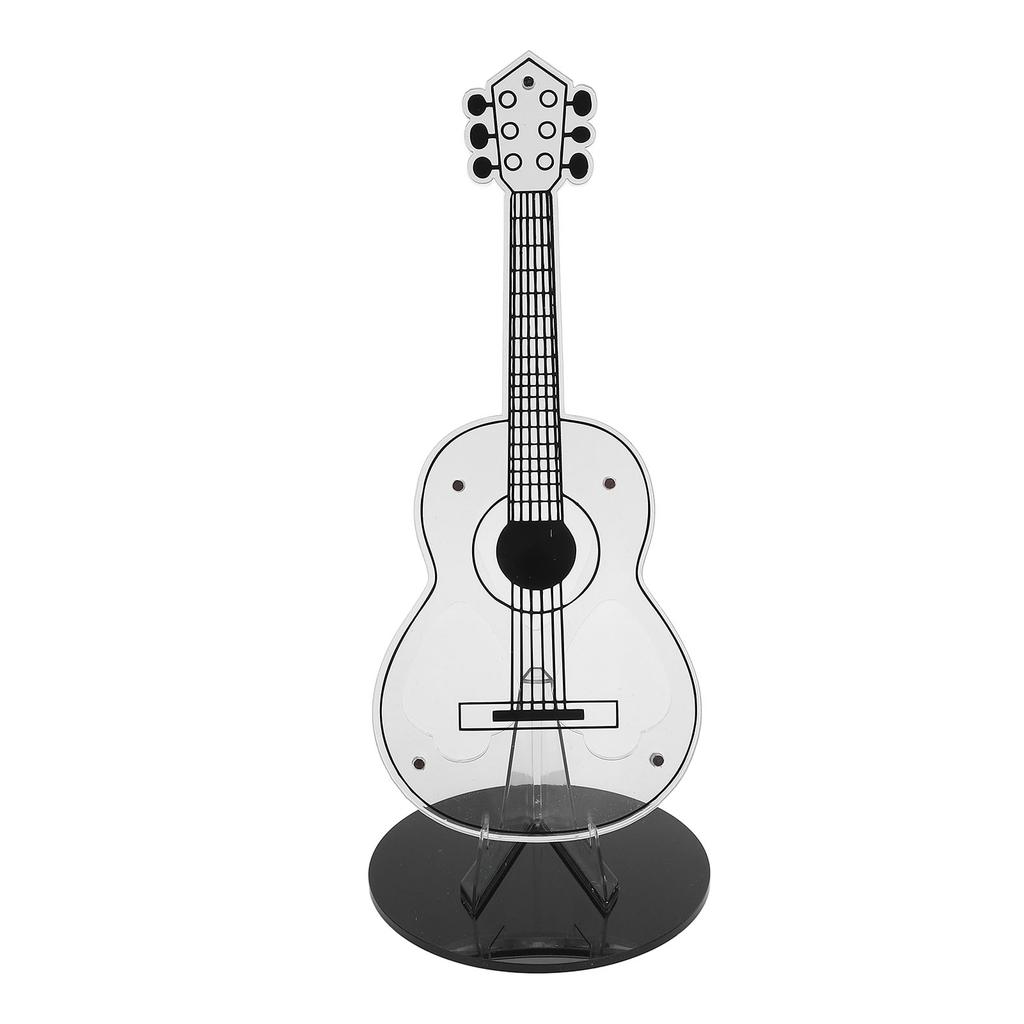 Guitar Pick Holder Acrylic 3 Picks Slots Guitar Pick Display Stand Dust Resistant Guitar Pick Stand