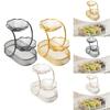 Multi Layer Fruit Rack Metal Vegetable Holder Organizer with Tiered Bowl Design for Kitchen Counter Top and Home Decor