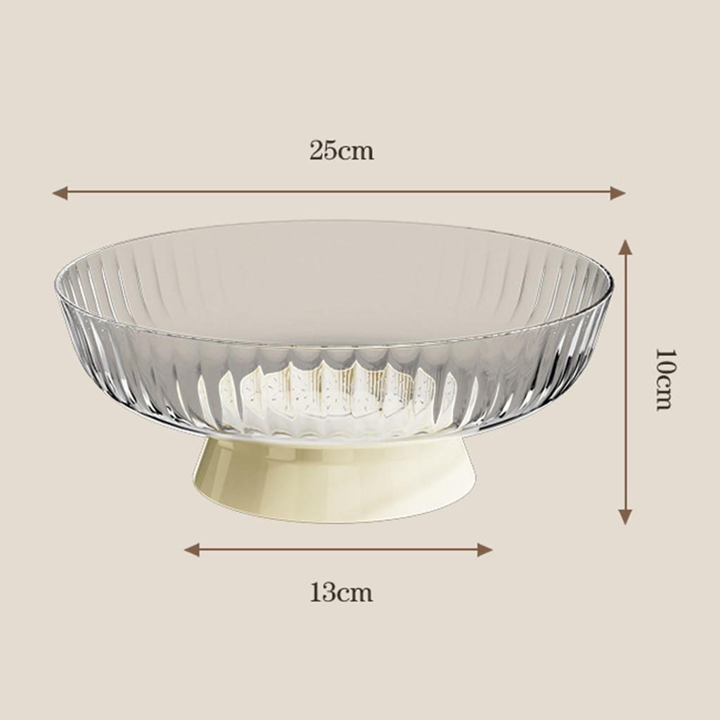 Fruit Plate Serving Dish Buffet Plates Decorative Tray Round Pedestal Fruit Bowl for Restaurant Birthday Parties Buffet Dinner