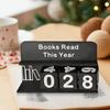 Books Read This Year Counting Ornaments 3D Printed Book Read Tracker Wear Resist Small Book Counter Sign Up To 999 Books