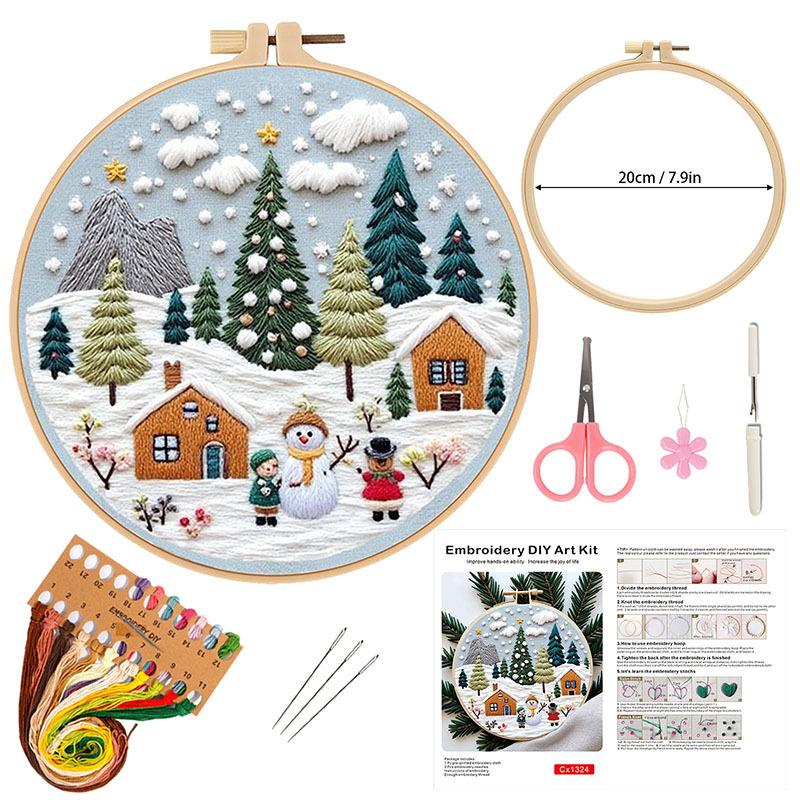 New Christmas Embroidery Handmade Diy Material Package Christmas Embroidery Belt Accessories