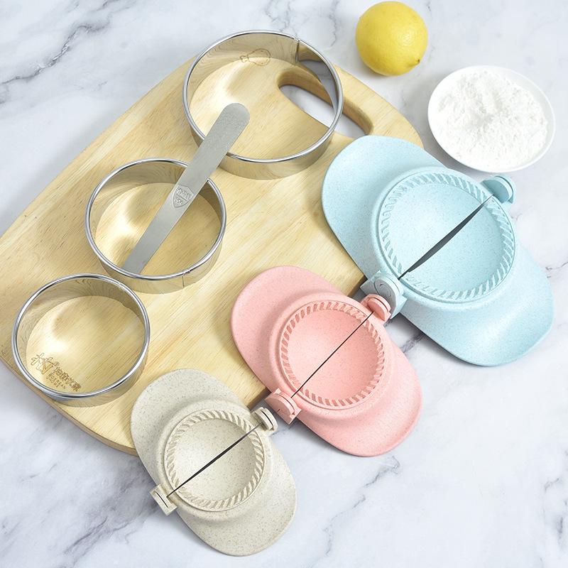 Dumpling Maker Set: Handmade Dumpling Mold, Baozi Press, Manual Filling Spoon, Dumpling Skin Cutter.
