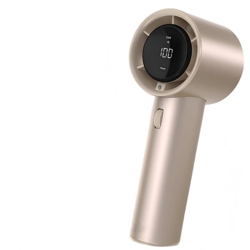 Turbo 100 Ultra-High Speed LED Handheld Mini Fan with Smart Display and Long-Lasting Battery