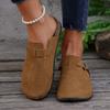 Cork Footbed Clogs For Women  Fashion Leather Comfort Potato Shoes With Arch Support Indoor Outdoor Beach Slippers