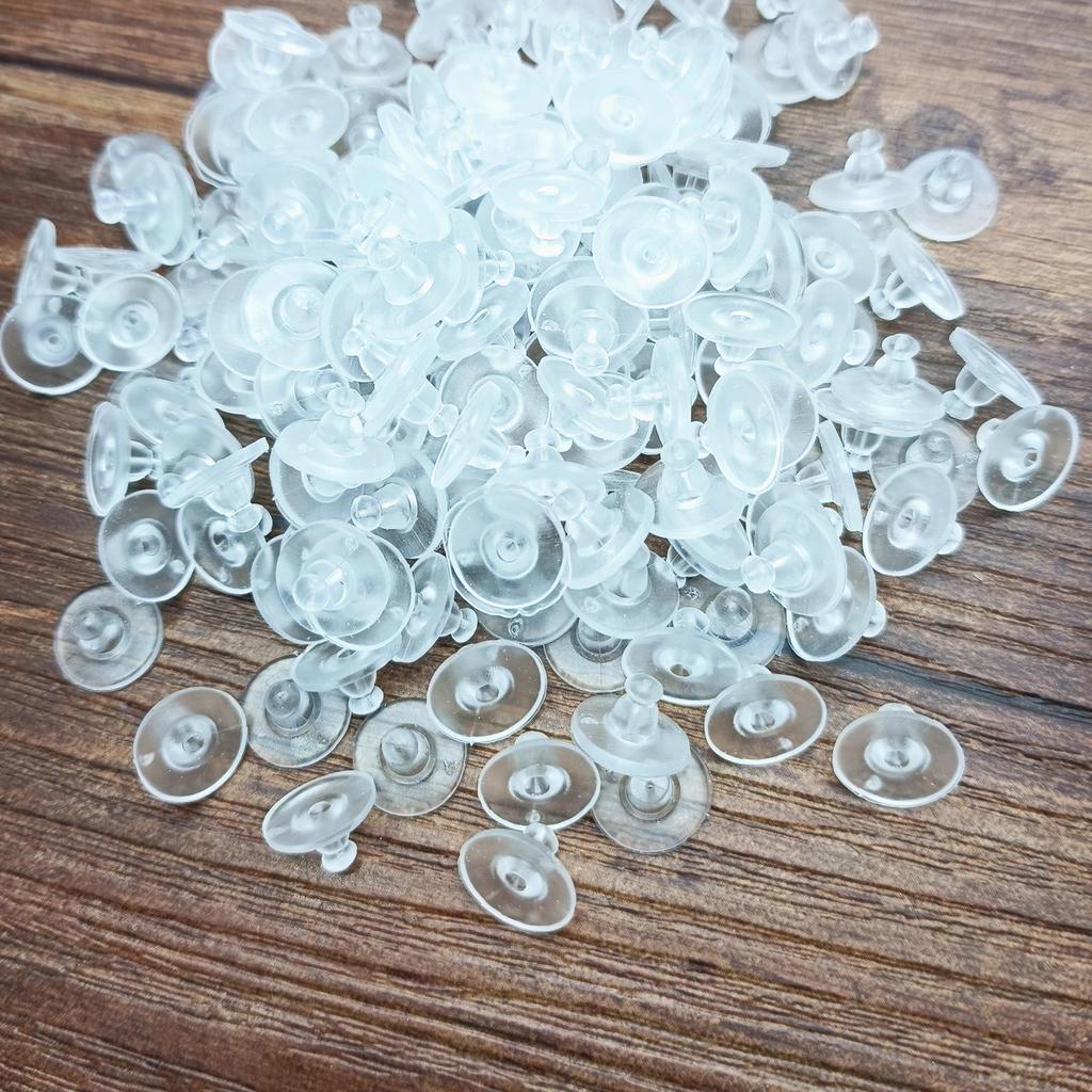 Bullet Head Ear Cap & Transparent Plug - DIY Jewelry Accessories
