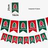 Santa Claus Christmas Bunting: Hanging Ornaments for Shop Window and Scene Decoration