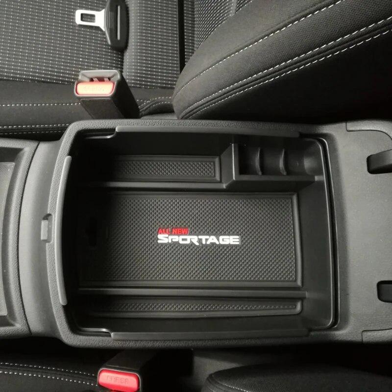 

Ящик для хранения в подлокотнике для KIA Sportage KX5 QL AT LHD 2016 2017-2019 Органайзер для центральной консоли, держатель для хранения вещей, лоток