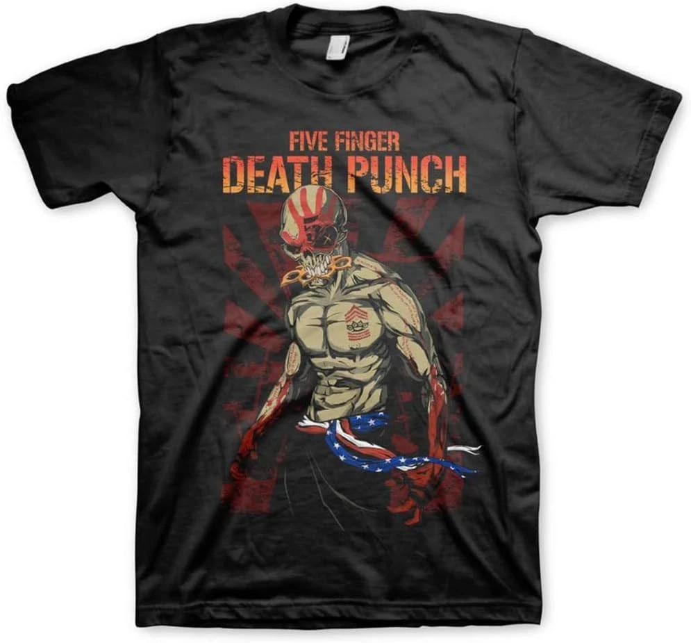 Five Finger Death Punch Patriotic Logo T-Shirt S-2XL NEW XXXXL