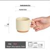 Nanshan Mr. Embossed Stripe Beige Ceramic Mug