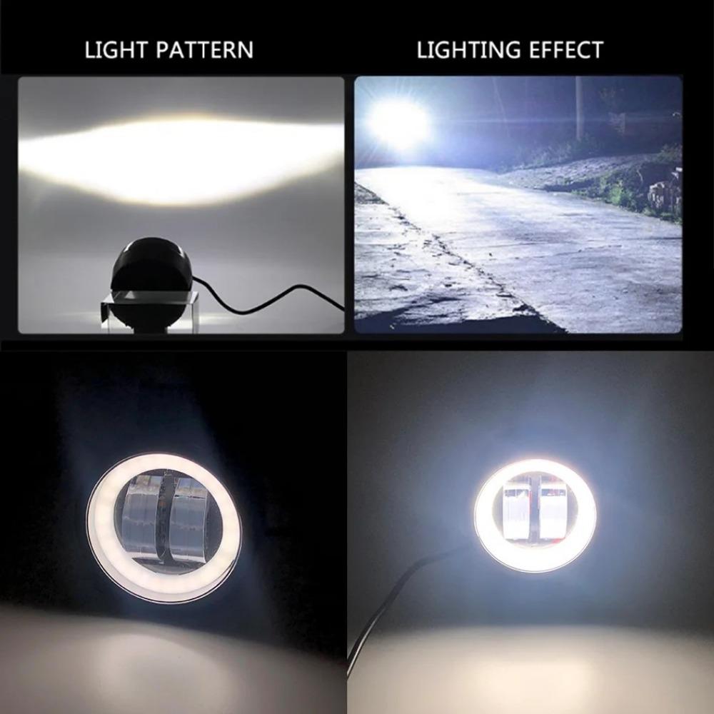 Kunststoff Scheinwerfer 3 Zoll Arbeitsscheinwerfer Neu Nebelscheinwerfer für Offroad Auto Boot LKW SUV Pickup