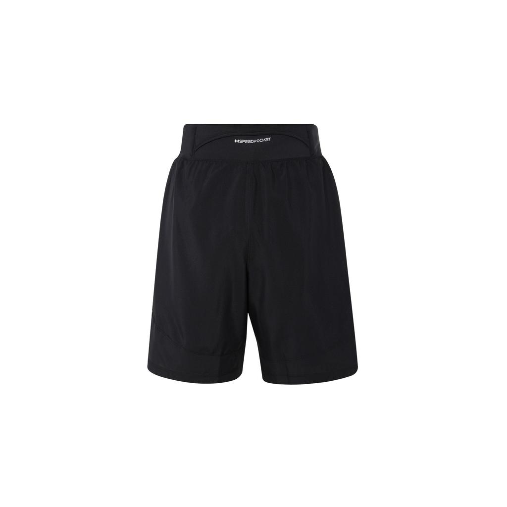 Under Armour Pure Color Belted 2-In-1 Running Shorts Men Bottoms Black 1376831-001