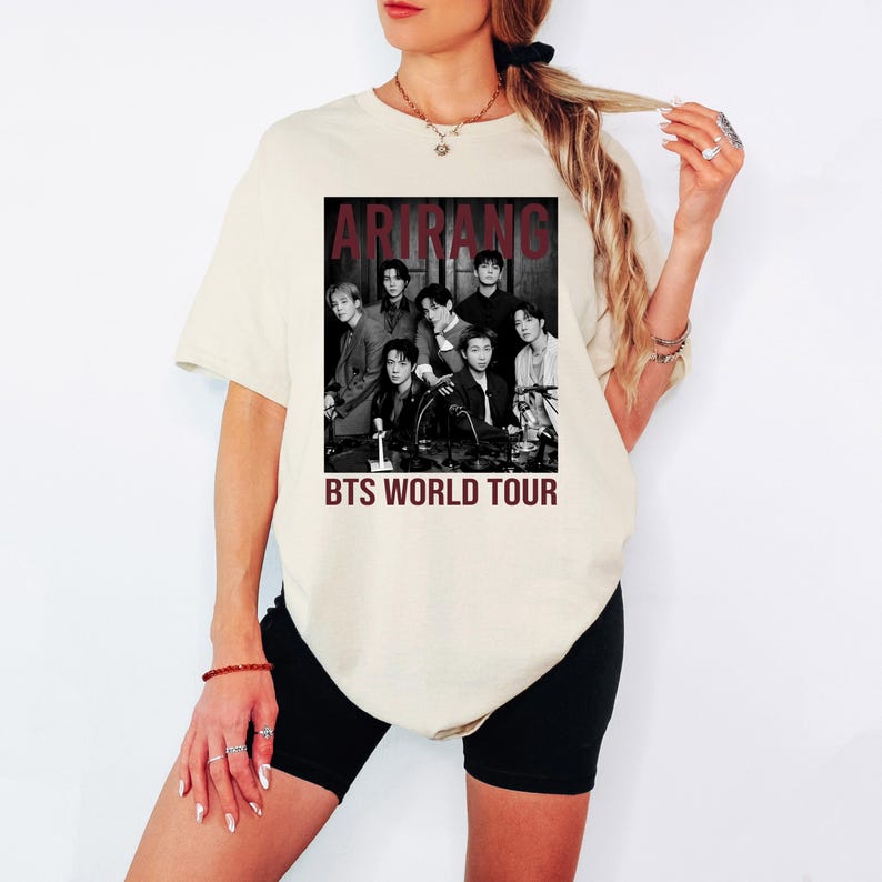 Bangtan World Tour 2026 Shirt - Comeback Tee Summer Fashion Trendy Tee Men Women Vintage Top Hip Hop Streetwear Oversized Tshirt