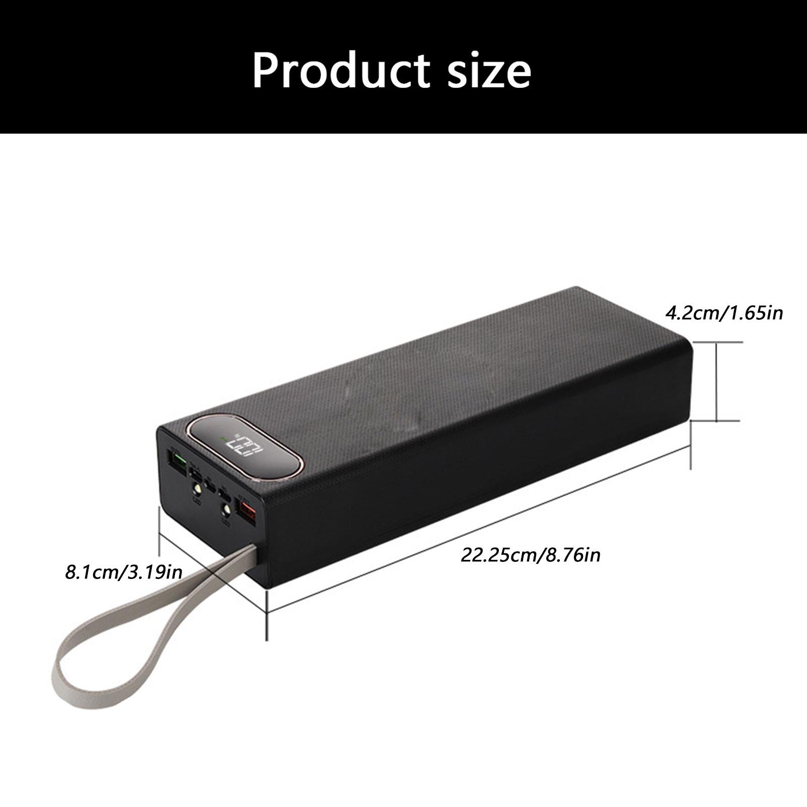 18650 Battery Box Organizers With 225W Quick Charge Technology 20Cells 18650 Capacity Reusable Plastic Container Case 1590₽