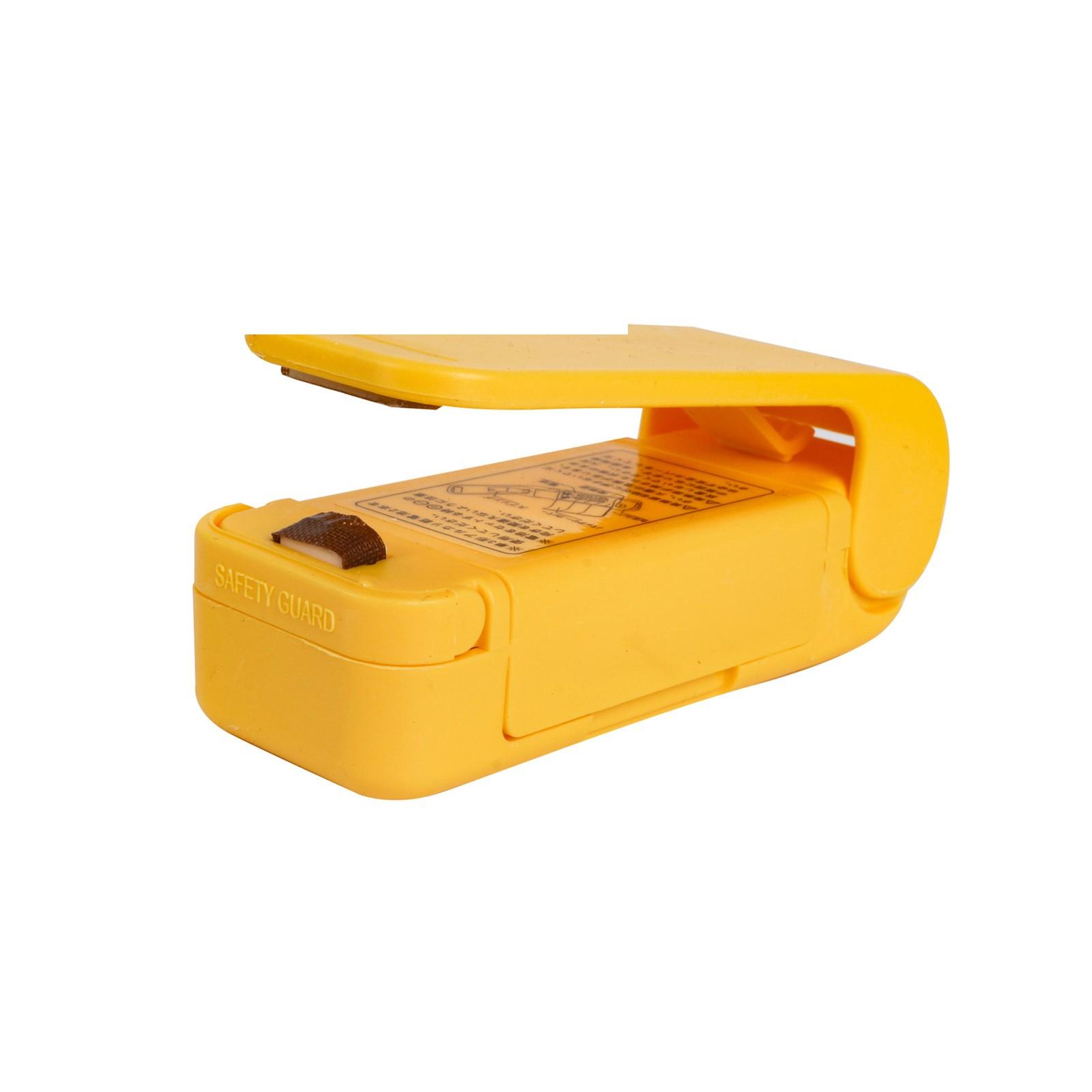 

Машина для запечатывания небольших бытовых пластиковых запечатывающих машин для закусок Портативная машина для запечатывания под давлением пластика жёлтый