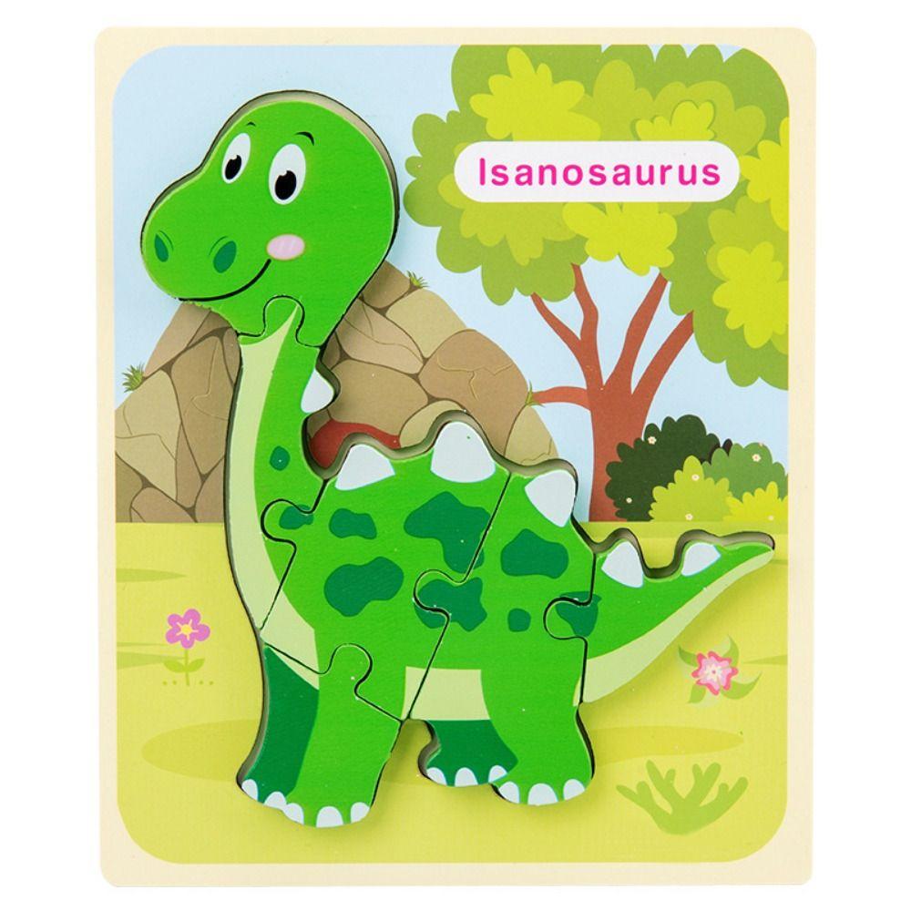 Matching Toddlers/Children/Girls Toys Jigsaw 3D Animal Wood Cartoon ...