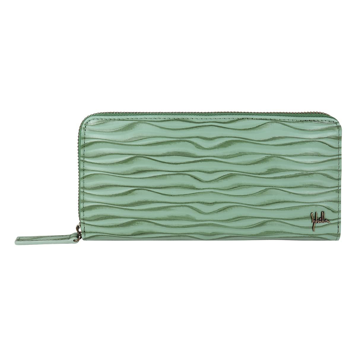 

Long Wallet Genuine Leather Aura 5470203 Long Wallet Billfold Leather Cowhide Pig Leather Green [Sibilla] Women s [50]
