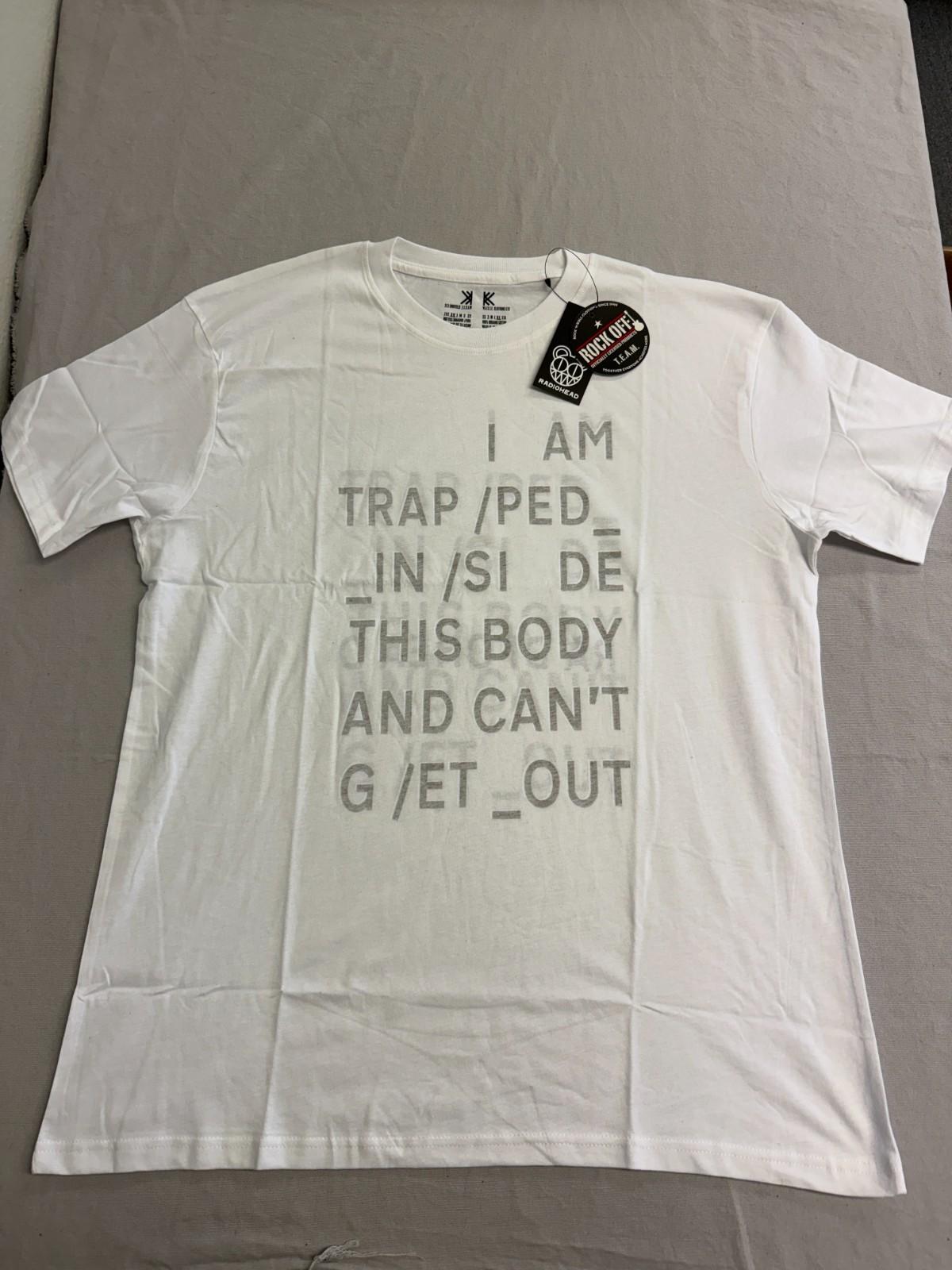 Radiohead Trapped T-shirt - In Rainbows Bodysnatchers Tee XL XXXXL