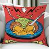 G-Gudetama Cute Cushion Cover Birthday Anniversary Gifts Double Sided Printed Zipper Cushion Cover Soft Skin Bedding