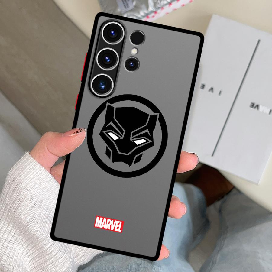 Case for Samsung Galaxy S26 S21 S22 S20 Note 20 10+ S23 FE S25 Ultra S24 Plus Funda Phone Cover Marvel Avengers Hero Logo