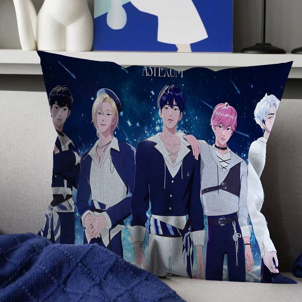 KPOP PLAVE Mode Kissenbezug Auto Wurfkissenbezug für Sofa Auto Weihnachtsgeschenk xcm xcm