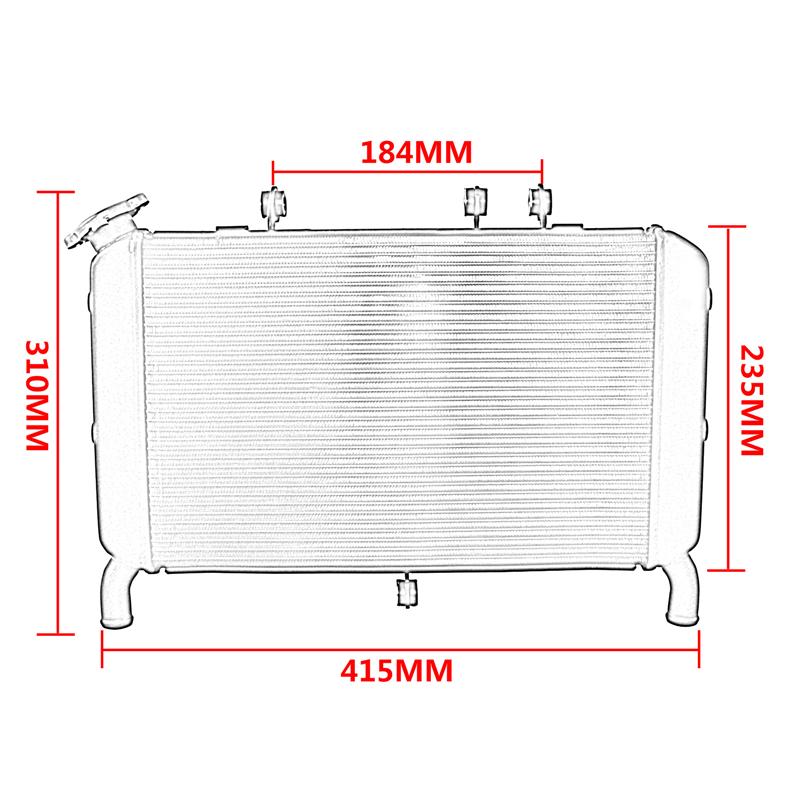 Radiator Cooler Cooling Water Tank Replace Part For Yamaha MT-09 FZ-09 FZ09 MT09 SP 2017 2018 2019 2020