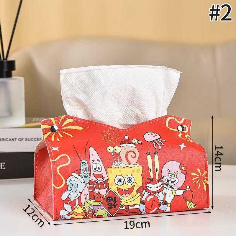 Hello Kitty Tissue Box Cartoon Storage Box Desktop Organizer Kitty Cat Paper Storage Box for Home Bathroom Toilet Paper Holder