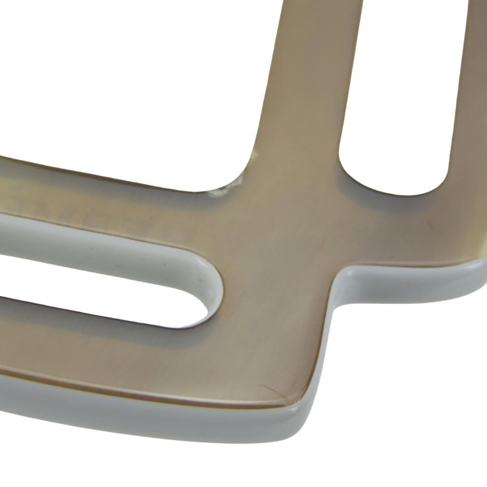 Used HERMES Necklace Rhythm Buffalo Horn 8.6g Brown Long