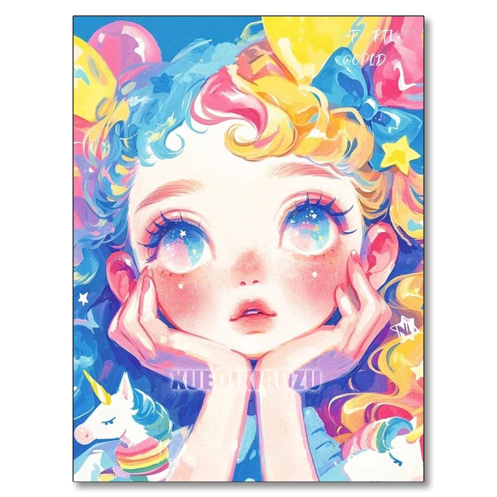 5D Cartoon Girl Diamond Painting Series Dreamy Art Full Diamond Mosaic Embroidery Cross Stitch Kit DIY Home Decor New Arrivals