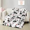 Boston Terrier Blanket Soft Cozy Boston Terrier Cute Puppy Dog Throw Blanket for Kids Girls Women Adults Boston Dog Lover Gifts