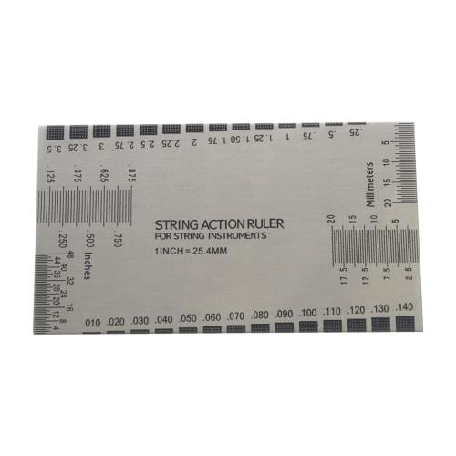 YFFSFDC String Action Ruler for Adjusting String, Fret, Saddle, and Nut Height, Measuring Guitar String Height with Guide
