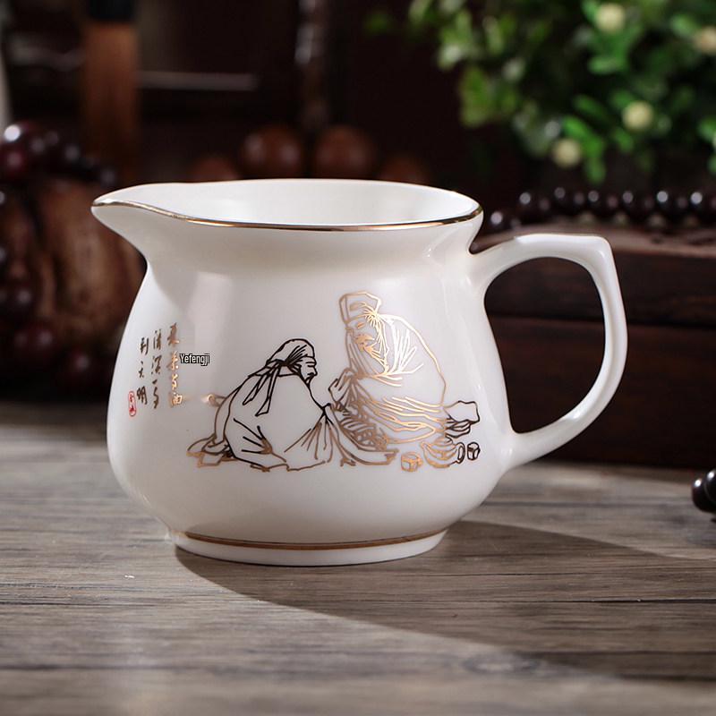 Tea Sea Blue & White Porcelain Gong Dao Bei: 250ml Spare Parts Milk Jug & Tea Separator Cold Pot.