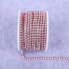 Glass Crystal Rhinestones Chain Sew on Trimming Colorful Rhinestone Chains for Dress Decoration