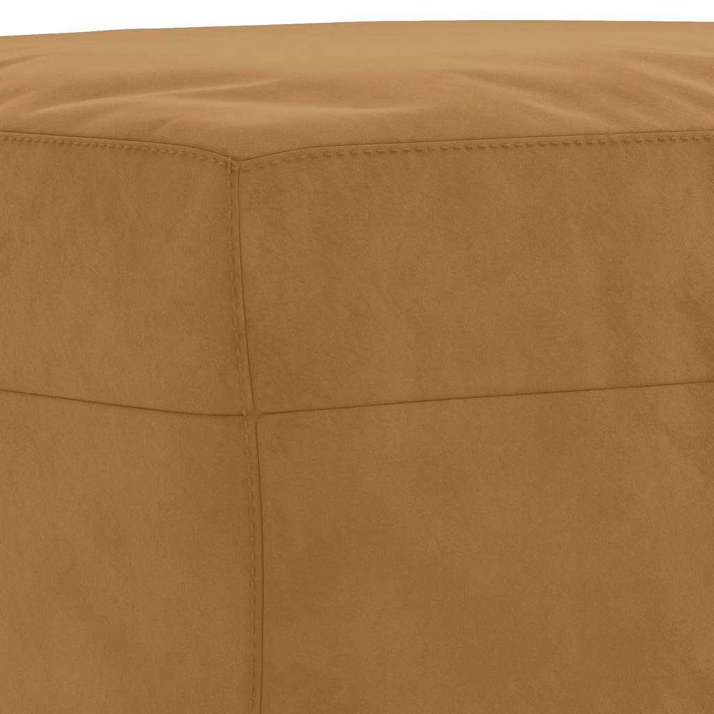Vidaxl Bench, Dark Brown, 100X35X41 Cm, Upholstered In Velvet