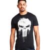 Marvel Mens The Punisher 100% Cotton T-shirt Mens Tees Top Skull Black S-XXL Official