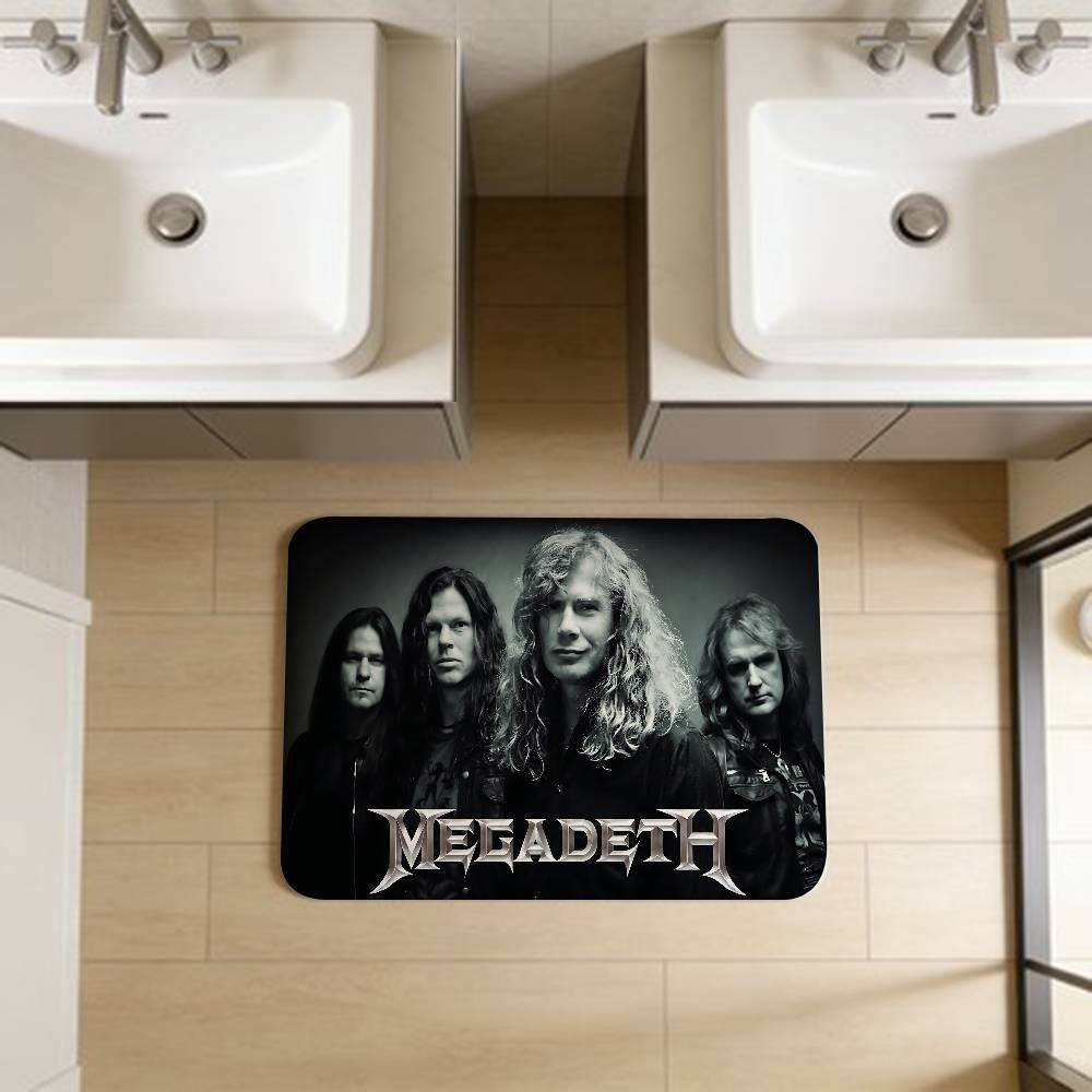 Band M-Megadeths Room Mats Cheaper Anti-slip Modern Living Room Balcony Printed Welcome Rug