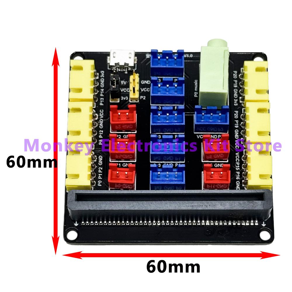 1PCS Micro:bit Expansion plate V1.0 , V2.0 , V3.0 suitable for micro:bit go NRF5182 Development board  Python connector
