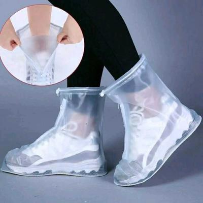 Men Women's Rain Boots Non-Slip Wear Thick Waterproof Overshoe Snow Antifouling Rain Snow Rain Shoes Strap Waterproof Boots Set