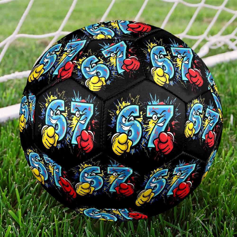 1pc Energy Burst Theme Soccer Ball Football, Size 5, Lightweight PVC, Outdoor Training Soccer Ball,Gift C6556