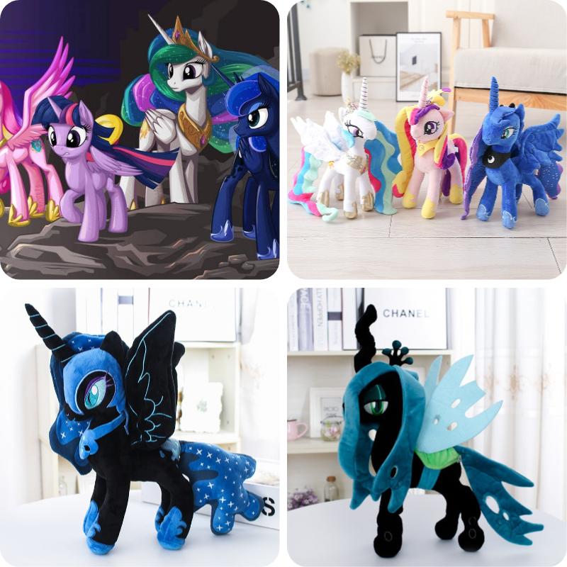 My Pony Little Plush Toy Princess Celestia Nightmare Moon Stuffed Dolls Kid Gift