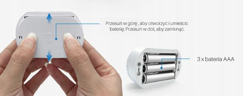 LED lamp with motion and twilight sensor, battery-operated, cold wardrobe lamp