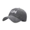 Spring New Product PAPA Embroidery Washed Old Baseball Cap Outdoor Sunshade Sun Protection Cap Casual Cap Tide