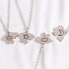 Four-Piece Star Moon Sun Cloud Best Friend Necklace Set