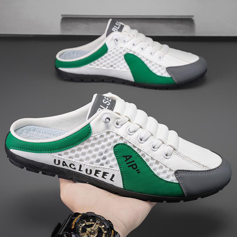 Men s Breathable Slip-On Sports Mesh Sandals 44