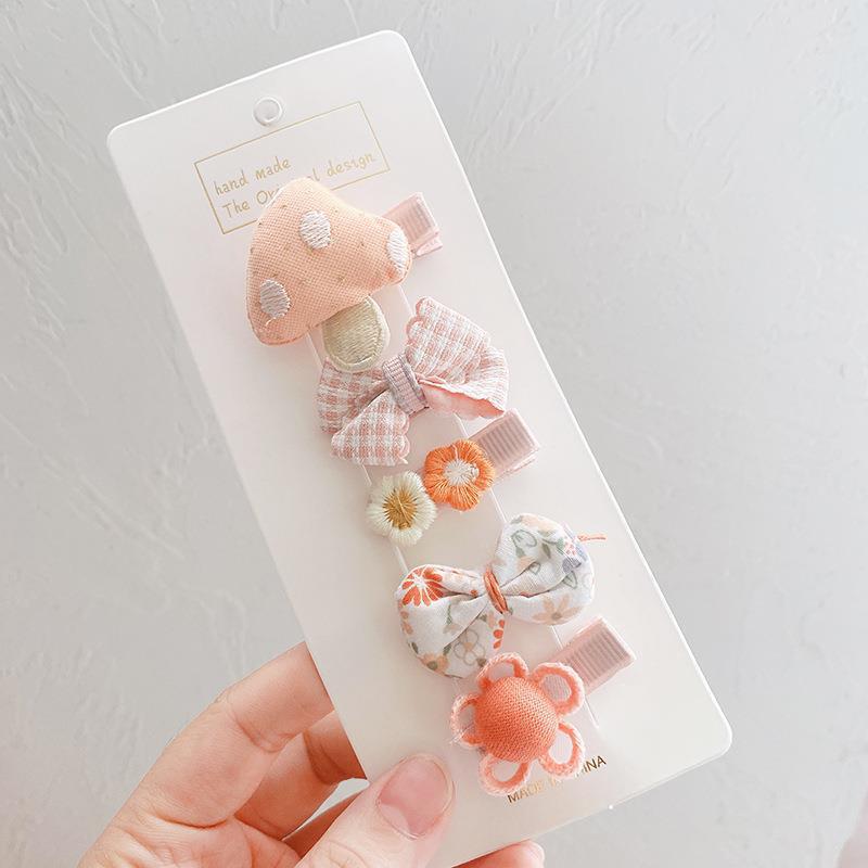 Children'S Hairpin Bag Cloth, Duck Bill Clip Cloth, Bow Root, Princess Hairpin, Cute Little Flower Girl Hair Accessories