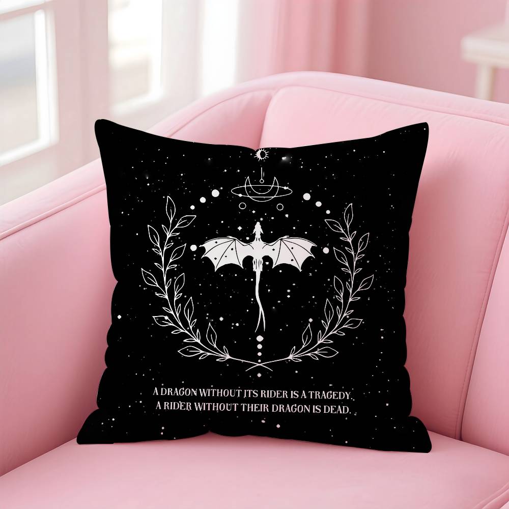 F-Fourth W-Wing Dragon Pillow Case Comfort Sofa Bed Silky elegant Invisible zipper Custom Decorative cushion cover