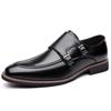 Fashion British Style Men Business Casual Shoes Leather Stitching Oxford Shoes Comfortable Loafers Leisure Walk Male Monk Strap Footwear
