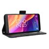Leather Flip Case with Multi-Card Slots for TCL 501 4G Phone (Model: T433D)
