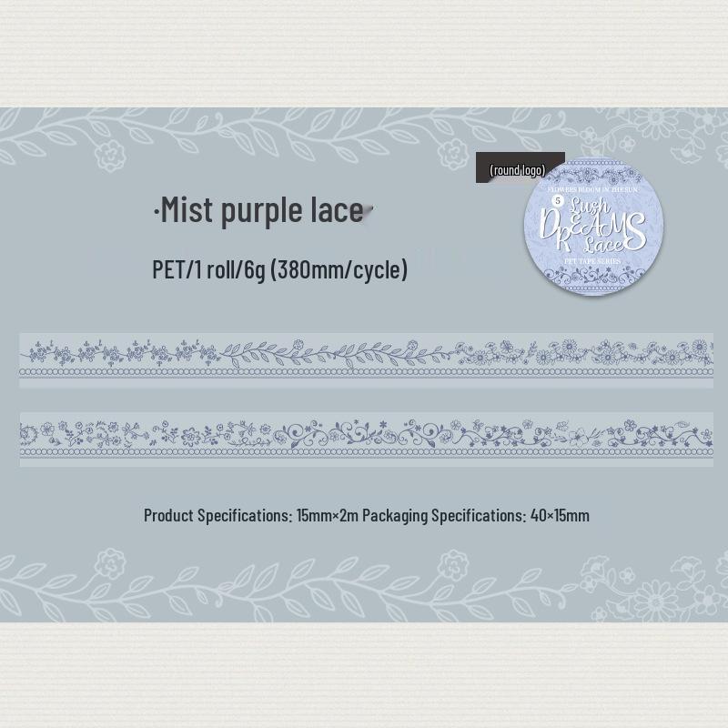 Retro Lace Waterproof Journal Border DIY Ketchup Tape