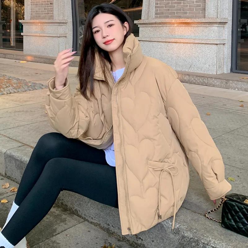 Down Cotton-padded Jacket Women's Thickened Autumn and Winter Bread-padded Loose Cotton-padded Jacket
