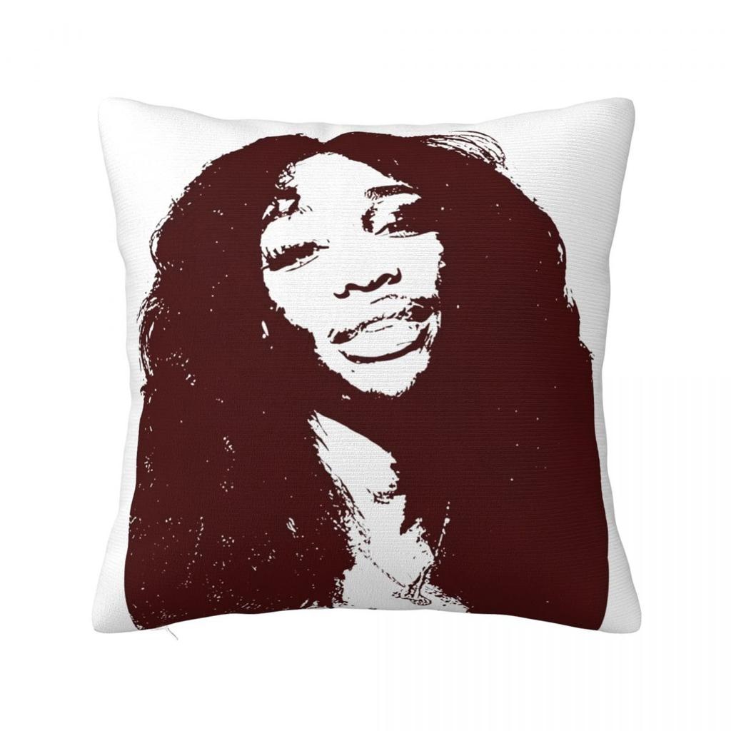 SZA Rapper Singer Square Pillow Case Cushions for Sofa s Music Vintage Pillowcover Home Decor